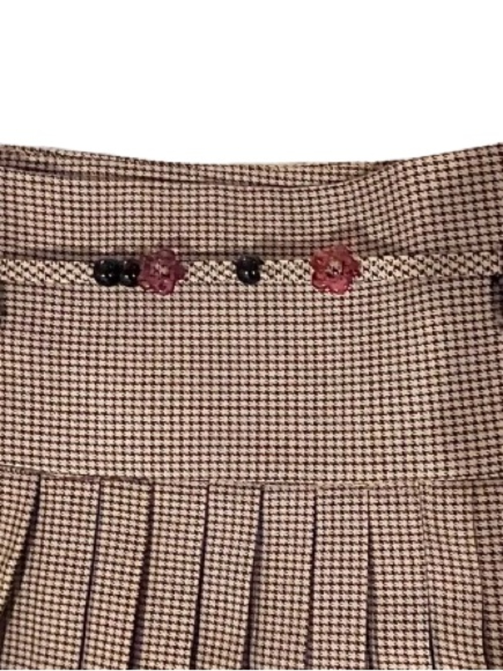 Princess Polly- Pleated Houndstooth Miniskirt. Size: 4 - Picture 7 of 10